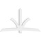 Ekena Millwork Davenport Architectural Grade PVC Gable Bracket, 96"W x 56"H x 6"D x 6"F, 14/12 Pitch GBP096X56X0606DAV00 - alternate 4